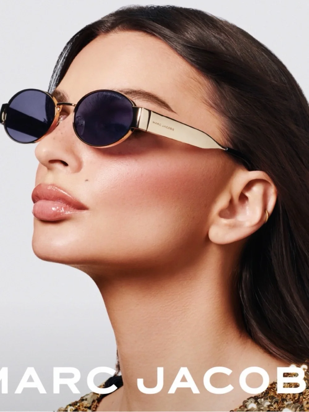 New Moschino MOS185/S 06LBUE Silver Mirrored Oval Sunglasses for Women Authentic